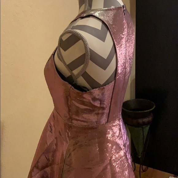 Metallic pink silver FOREVER 21 Party Dress SMALL - Picture 6 of 8